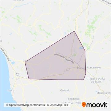 Area coperta dal servizio di Prato e provincia - Autolinee Toscane