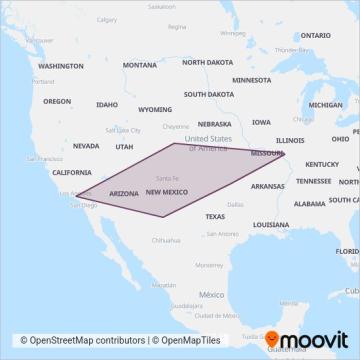 Greyhound-us coverage area map