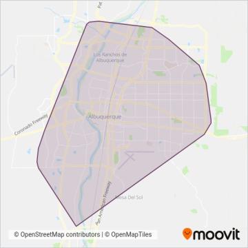 ABQ RIDE coverage area map