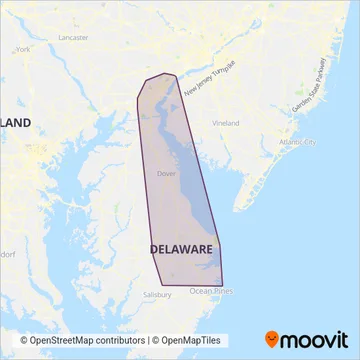 DART coverage area map