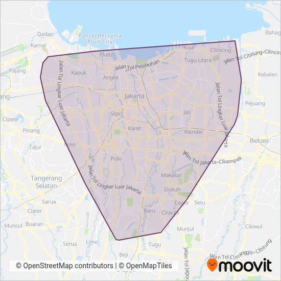 Bus Sekolah coverage area map
