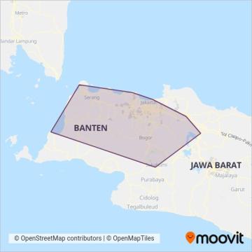 Peta wilayah cakupan DAMRI