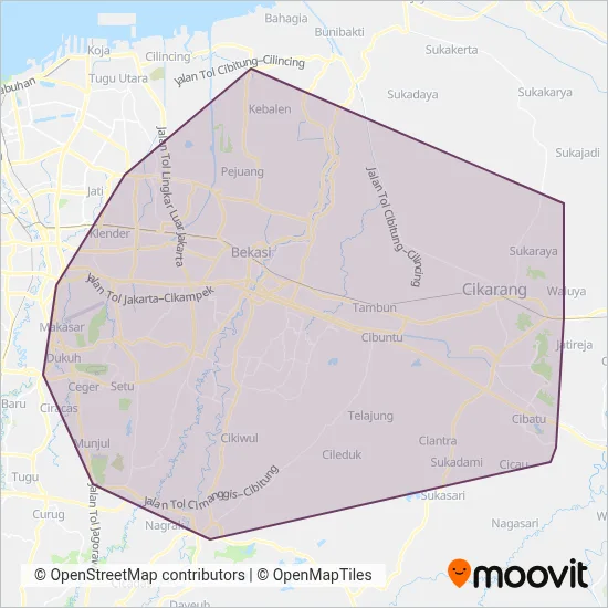 KOASI coverage area map