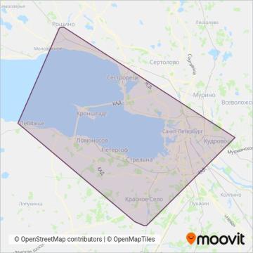 Схема покрытия компании Областные автобусы (Автобус)