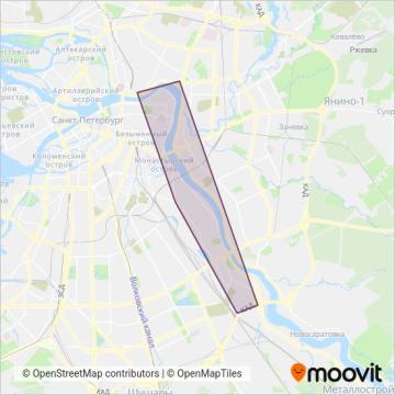 Схема покрытия компании Коммерческие автобусы