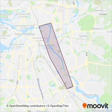 Схема покрытия компании Коммерческие автобусы