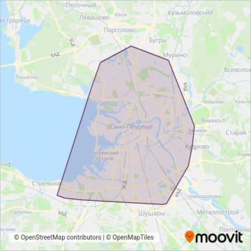 Схема покрытия компании Горэлектротранс (Канатная дорога)