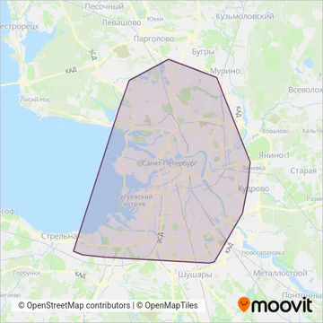 Схема покрытия компании Горэлектротранс (Канатная дорога)