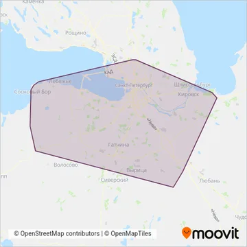* ООО «ВЕСТ-СЕРВИС» coverage area map