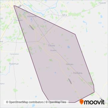 Схема покрытия компании * ООО «Транс-Балт»