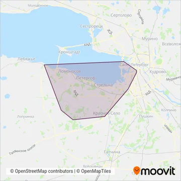 * ООО "Такси" coverage area map