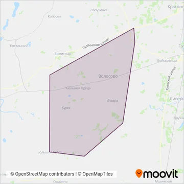 * ИП Будзинский Ю.В. coverage area map