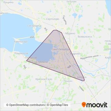 Схема покрытия компании * СПб ГУП «Пассажиравтотранс»