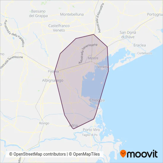 ACTV (Bus) coverage area map