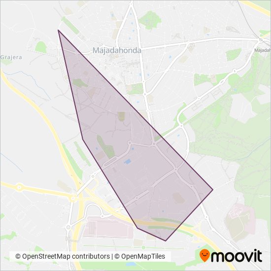 Urbanos de Majadahonda coverage area map
