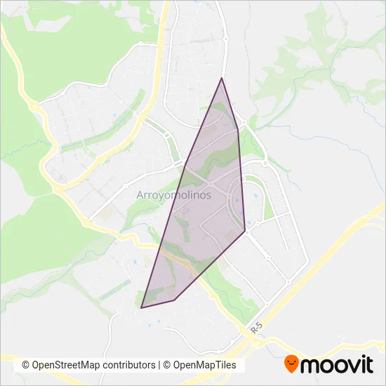 Cobertura del mapa de Urbanos de Arroyomolinos