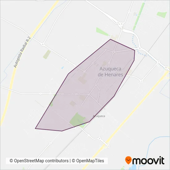 Urbano de Azuqueca de Henares coverage area map