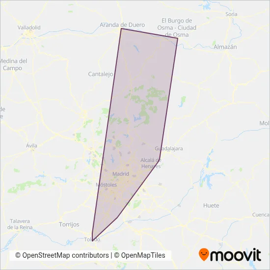 ALSA coverage area map