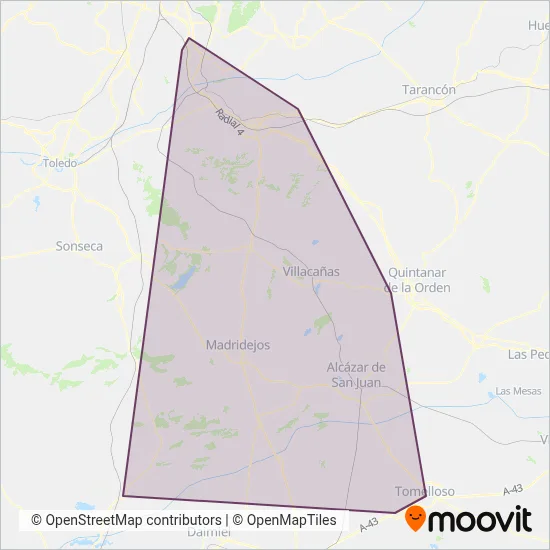 Interbus coverage area map