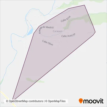 Microbus Caraquiz coverage area map