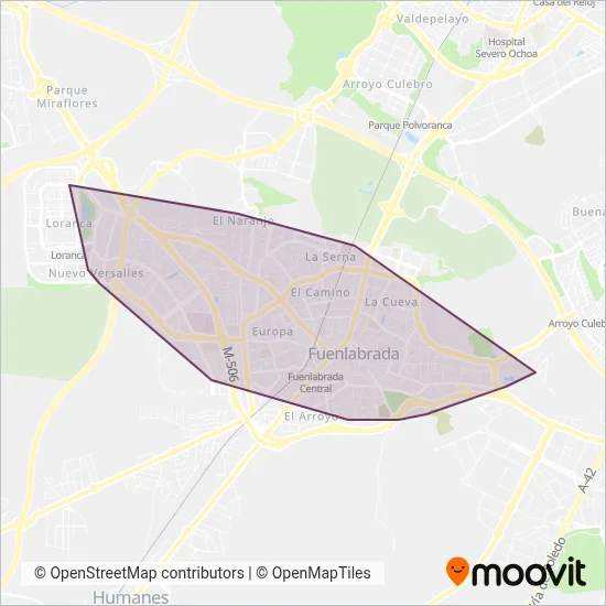 FUENLABRADA EMT coverage area map