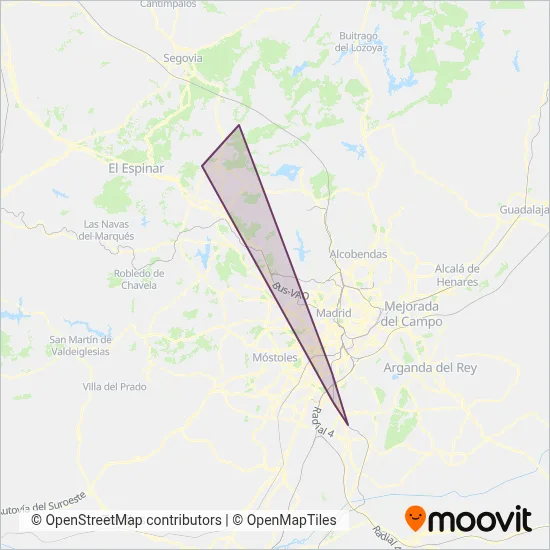 Renfe Cercanias coverage area map