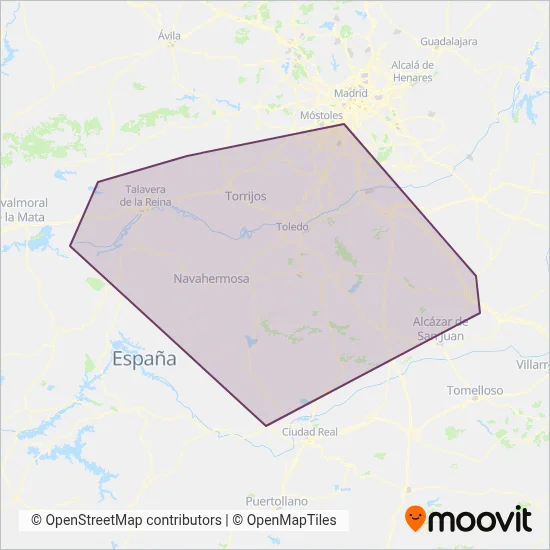 Mapa del área de cobertura de Samar