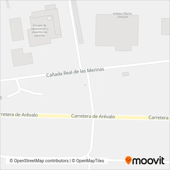 Autobus urbano de Segovia (Avanza) coverage area map