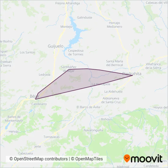 Autocares Viamar coverage area map