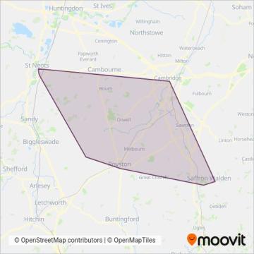 C G Myall & Son coverage area map