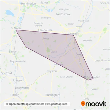 C G Myall & Son coverage area map