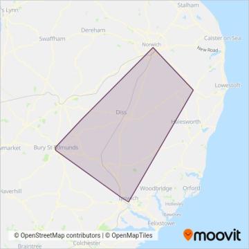 Simonds coverage area map