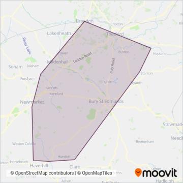 The Voluntary Network coverage area map