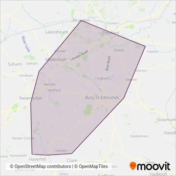 The Voluntary Network coverage area map