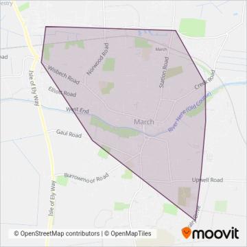 Fenland Association for Community Transport coverage area map