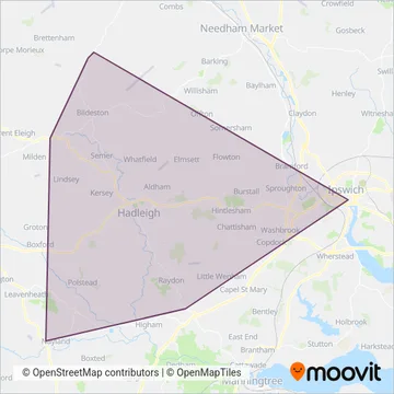 Beestons coverage area map