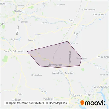 Swift Taxi Cabs coverage area map