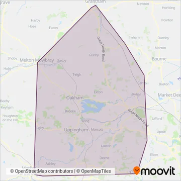 Bland's coverage area map