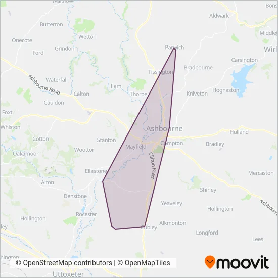 Glovers coverage area map