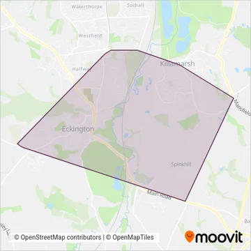 Ashley Travel coverage area map