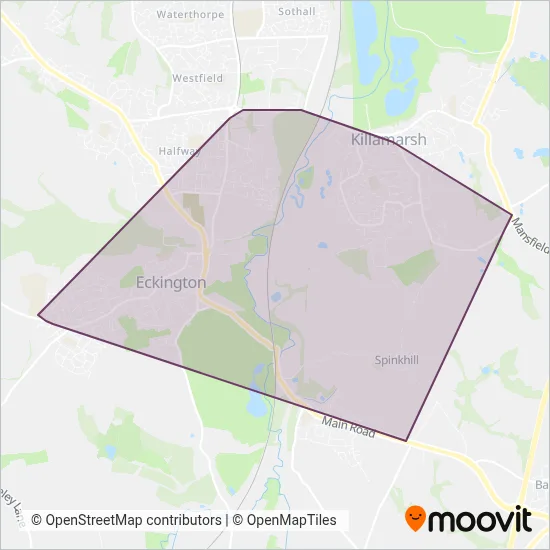 Ashley Travel coverage area map