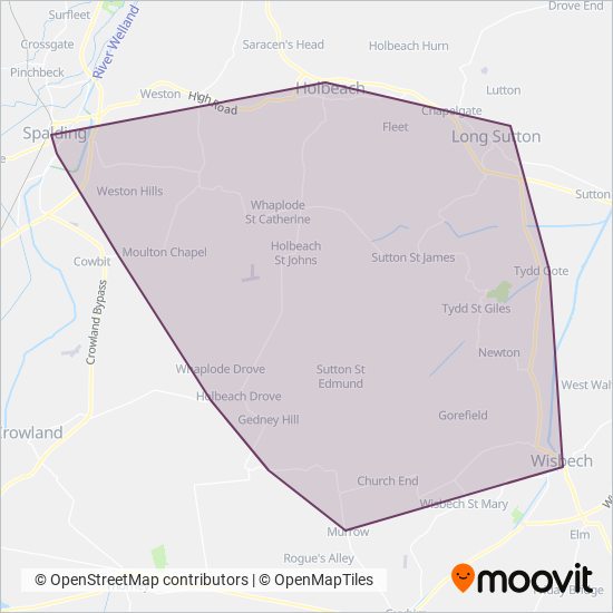 Fowlers Travel coverage area map