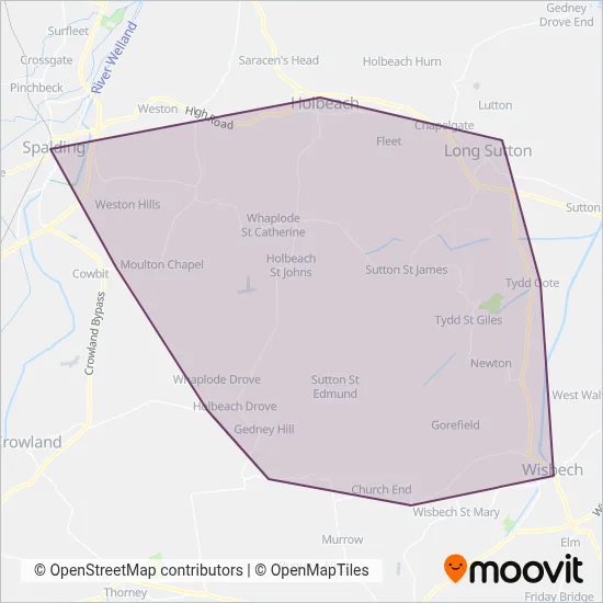 Fowlers Travel coverage area map