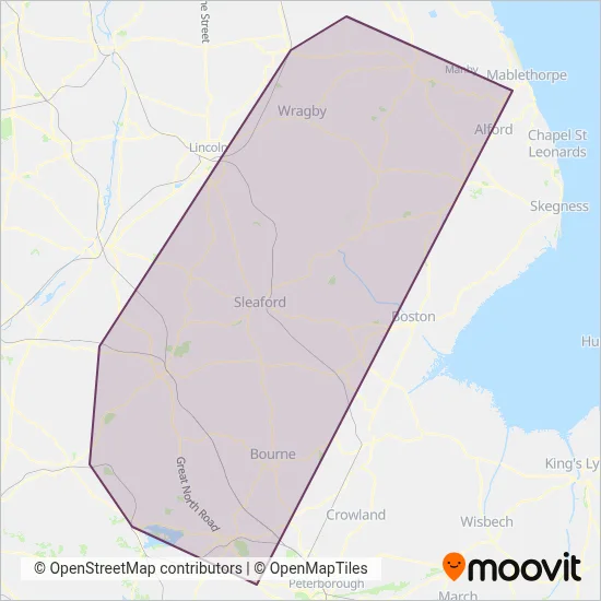 TransportConnect coverage area map