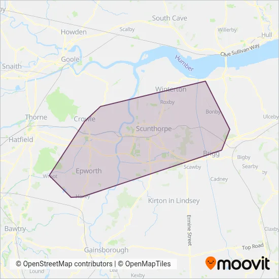 North Lincolnshire Council coverage area map