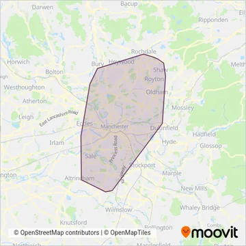 Metrolink coverage area map