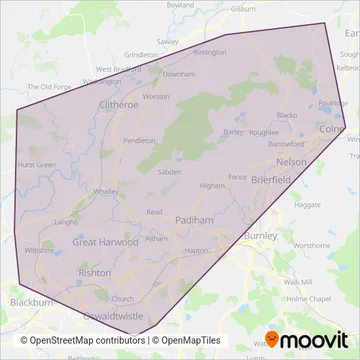 Pilkingtonbus coverage area map