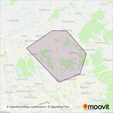 Rosso coverage area map