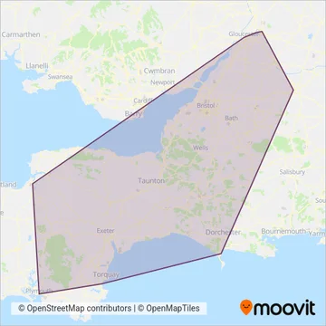 National Express coverage area map