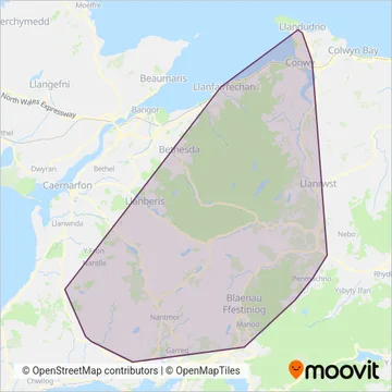 Llew Jones coverage area map
